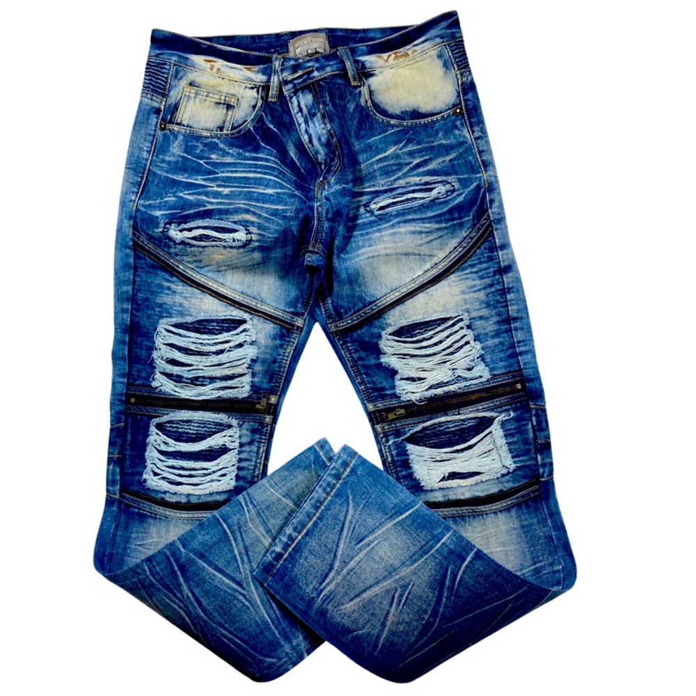Smoke rise denim